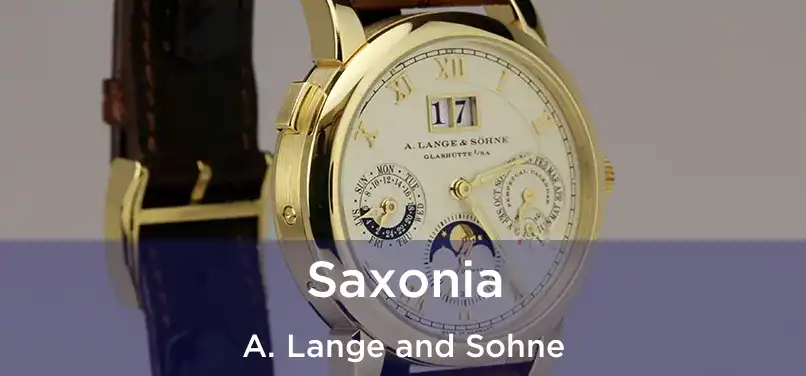  Saxonia A. Lange and Sohne